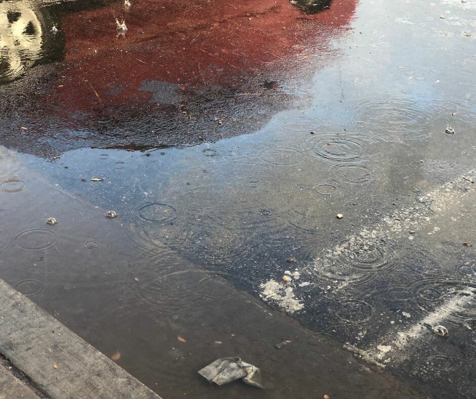 Parking Lot Water Runoff